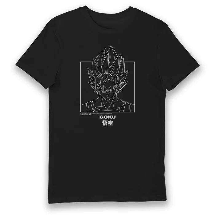 Dragon Ball Z Goku Portrait Voksen T-shirt