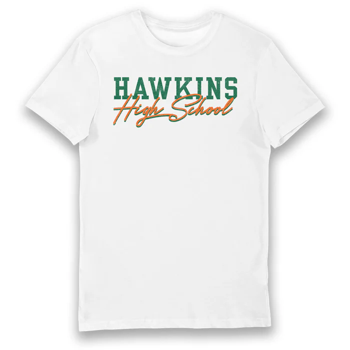 Stranger Things Hawkins High School Tiger Music Voksen T-shirt